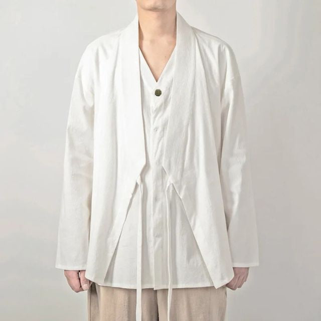 Japanese style kimono sleeve shirt relaxed fit - eiyo kimono