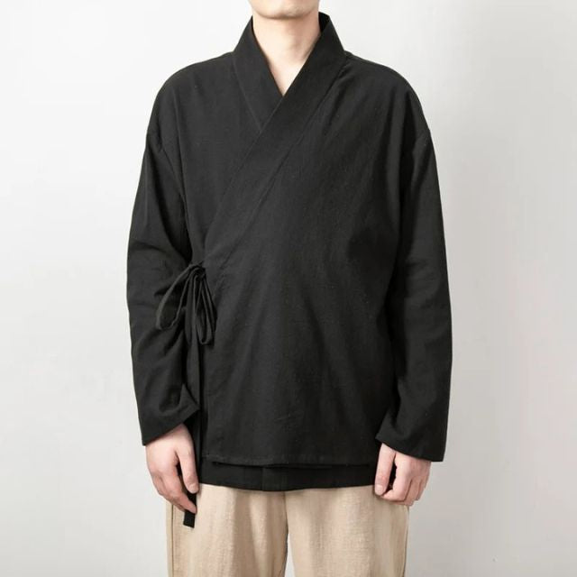 Japanese style kimono sleeve shirt relaxed fit - eiyo kimono