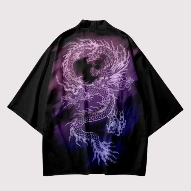 Purple Dragon Haori | Eiyo Kimono