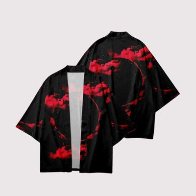 Red Moon Haori | Eiyo Kimono