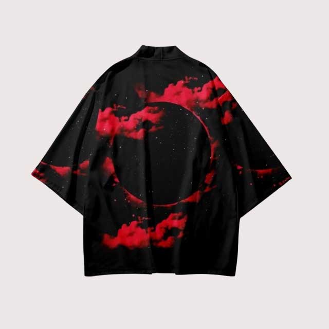 Red Moon Haori | Eiyo Kimono