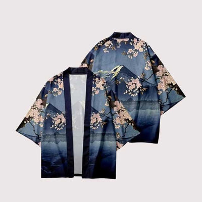 Sakura Mount Fuji Haori | Eiyo Kimono