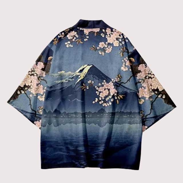 Sakura Mount Fuji Haori | Eiyo Kimono