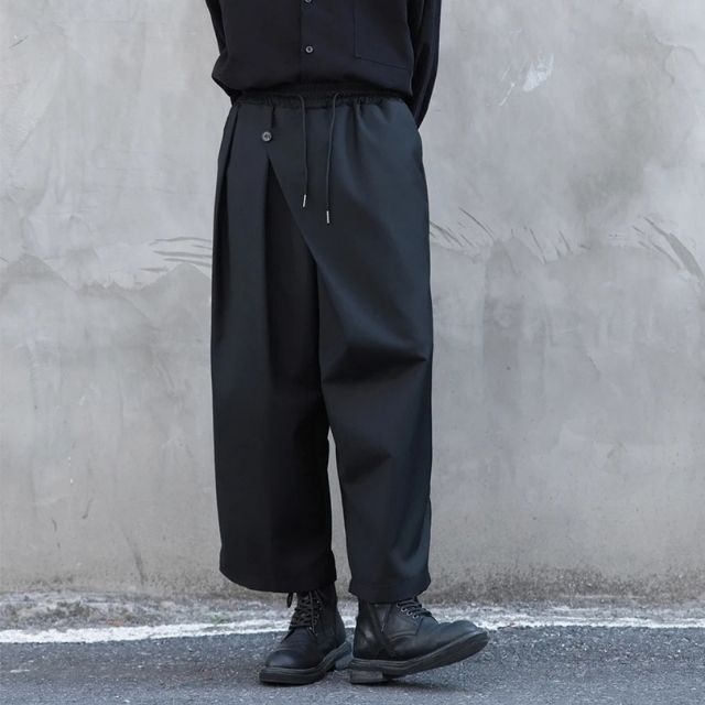 Streetwear Hakama Pants — streetwear hakama pants in black, unisex