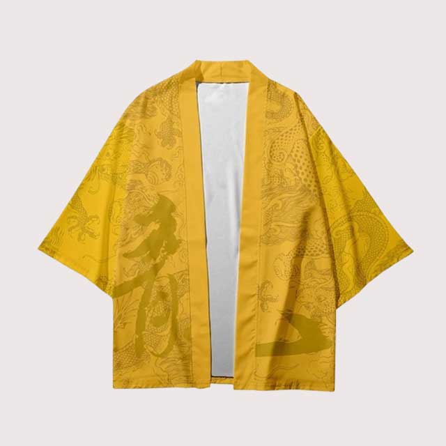 Yellow Dragon Haori | Eiyo Kimono