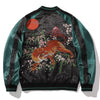 Hip Hop Streetwear Men Jacket Coat Embroidery Tiger Chinese Style Jacket Harajuku Cotton Winter Baseball Jacket Fashion Outwear