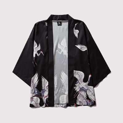 Men's Black Kimono Cardigan | Eiyo Kimono