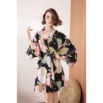 Black Silk Kimono | Eiyo Kimono