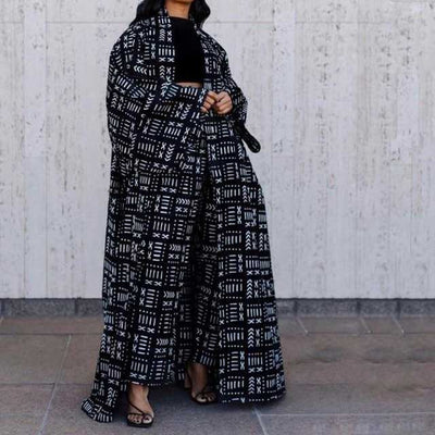 Black & White Kimono Robe | Eiyo Kimono