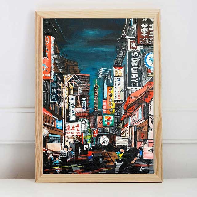 City Landscape Wall Art | Eiyo Kimono