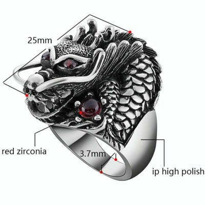 Buy Silver Dragon Ring Online In India - Etsy India