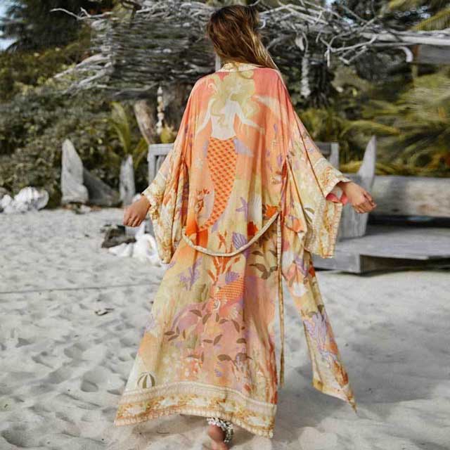 Floral Print Kimono Cover Up | Eiyo Kimono