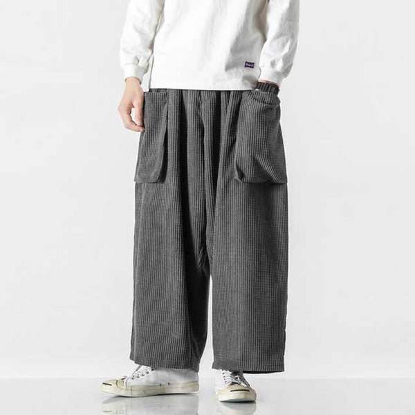 SOSHIOTSUKI - Kimono Breasted FieldI Cargo Trousers | fakejam