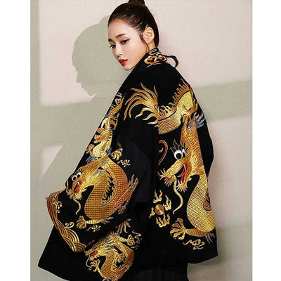 Embroidered Japanese Coat | Eiyo Kimono