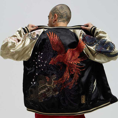 Embroidered Bomber Jacket | Eiyo Kimono