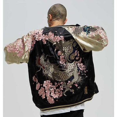 Japanese Floral Bomber Jacket | Eiyo Kimono