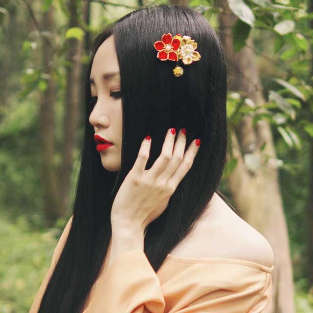 Japanese Flower Hair Pin | Eiyo Kimono