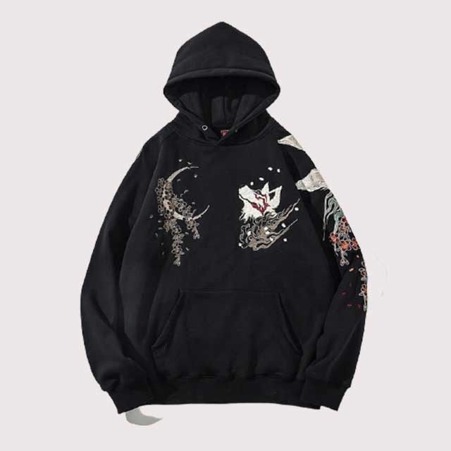 Men s Japanese Hoodie Eiyo Kimono