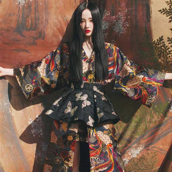 prijs wol Beschikbaar Japanese Kimono Style Dress | Eiyo Kimono