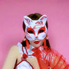 Japanese Red Cat Mask | Eiyo Kimono