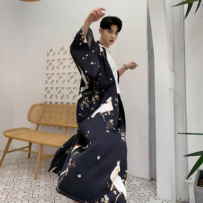 Satin Kimono Jacket Style for Men | Eiyo Kimono