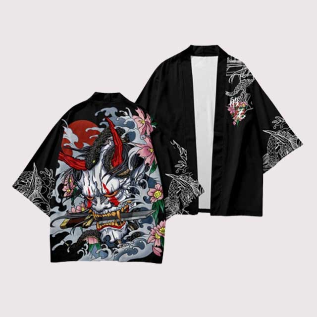 Big Size 4XL 5XL Men Kimono Cardigan Men Casual Yukata Robe Haori