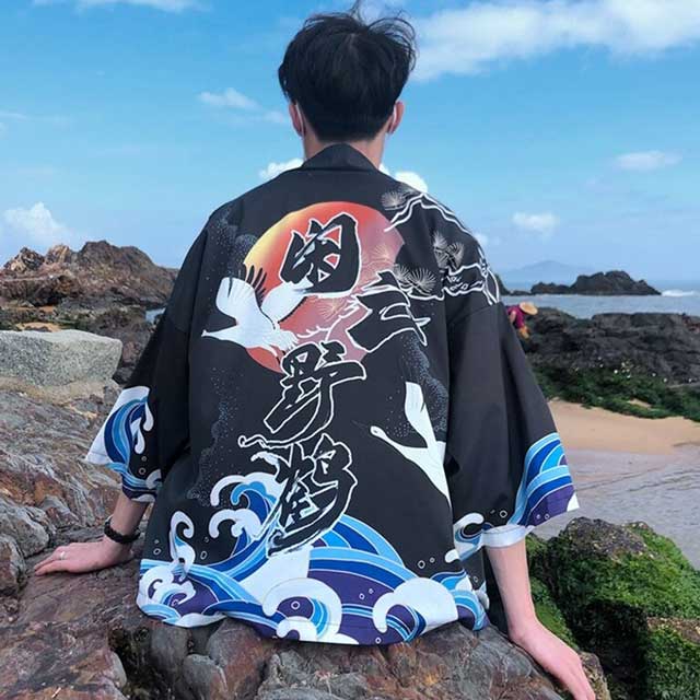 Ocean Waves Anime Jacket | Eiyo Kimono