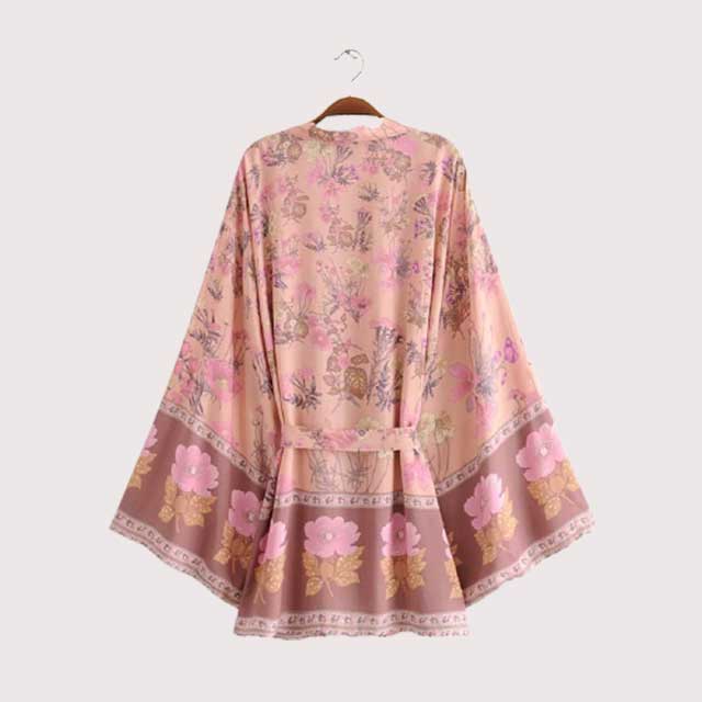 Pink Kimono Robe | Eiyo Kimono