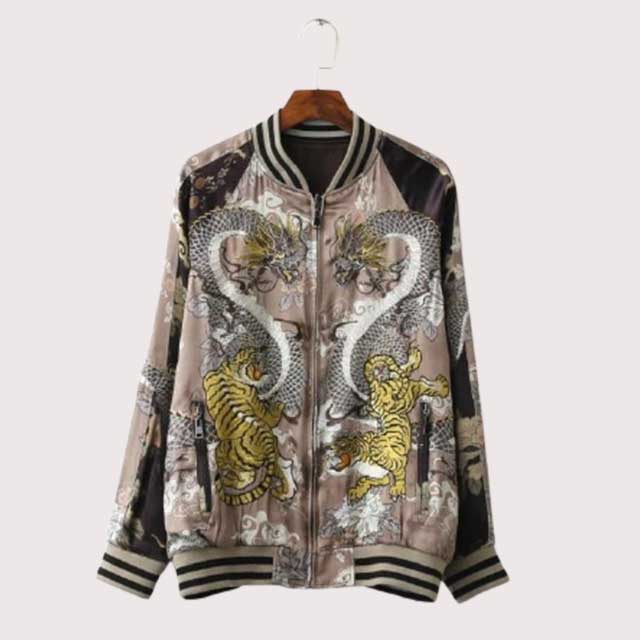 Reversible Pink Sukajan Jacket | Eiyo Kimono