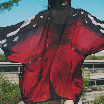 Red Kimono Cardigan | Eiyo Kimono