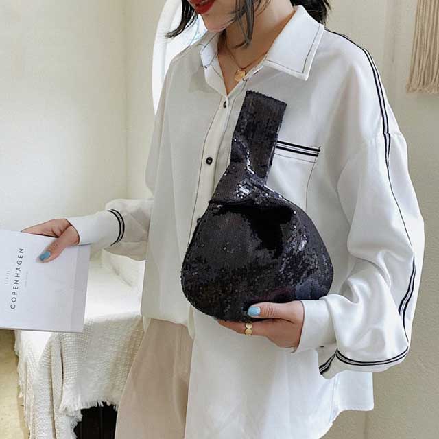 Japanese Knitted Women's Bag Temperament Woven Handbag Women Mini Knot  Wrist Bag Key Phone Pouch Portable Shopping Purse Gifts - Buy Gift Shop  Name