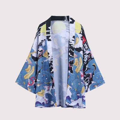 Short Blue Kimono | Eiyo Kimono
