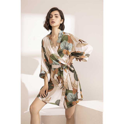 Women's Silk kimono robe | Eiyo Kimono