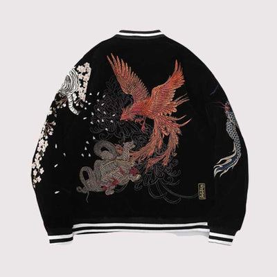 Dragon Embroidered Sukajan Jacket  | Eiyo Kimono