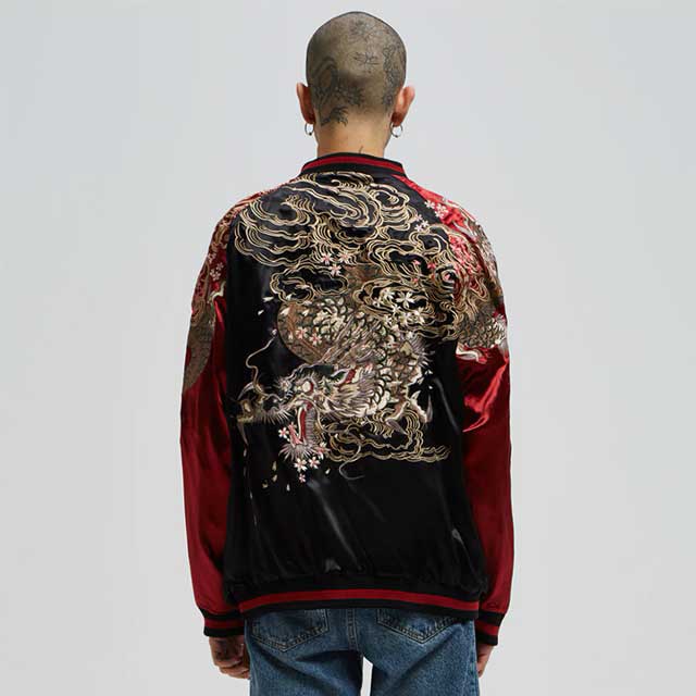 Sukajan Souvenir Bomber Jacket | Eiyo Kimono