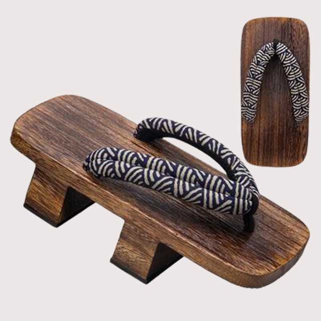 Japanese wooden slippers on sale