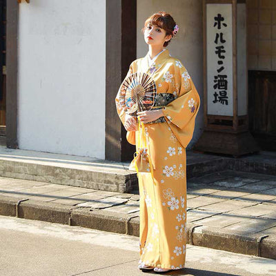 Japanese Yellow Kimono | Eiyo Kimonov